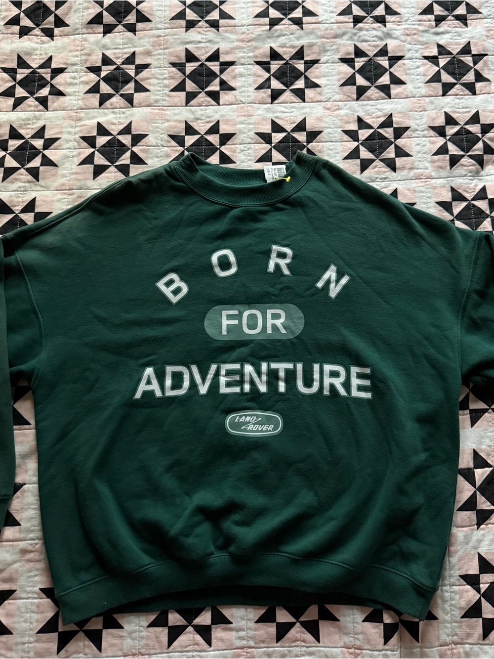 PacSun Dark Green 'Born For Adventure' Pullover Sweatshirt